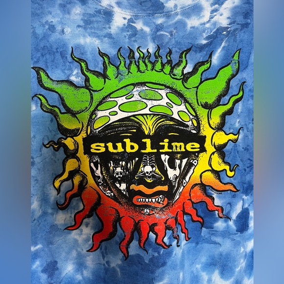 ☀️ NWOT! Sublime Blue Tie Dye Sweatshirt - Picture 2 of 4